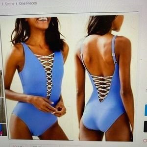 Lilly Pulitzer Isle Lattice One-Piece Swimsuit